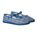 Mary Jane Floral Block Stripe