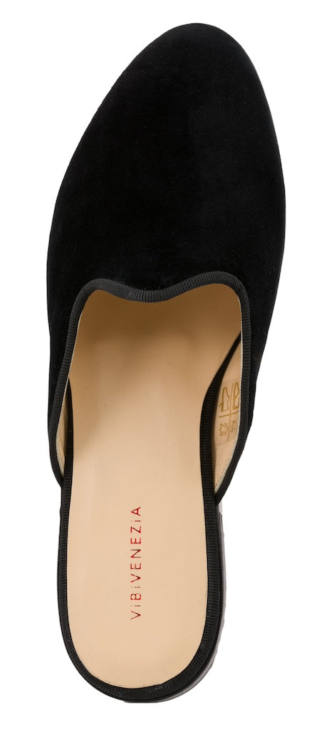 Loafers Mule Nero - interni pelle