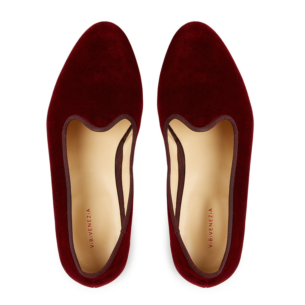 Loafers Bordeaux - interni pelle