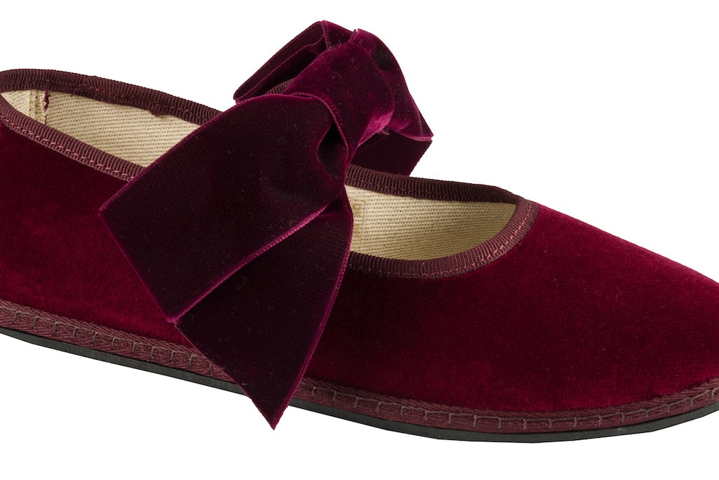 Mary Jane Maxi Bow Bordeaux