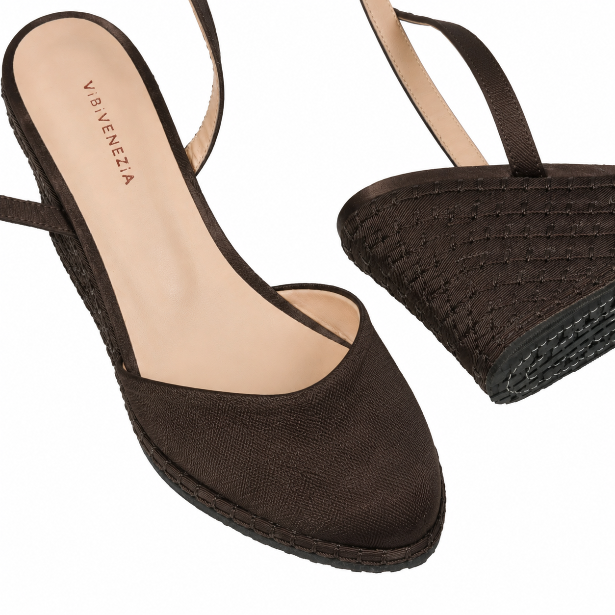 CIOCCOLATO - LACES WEGES