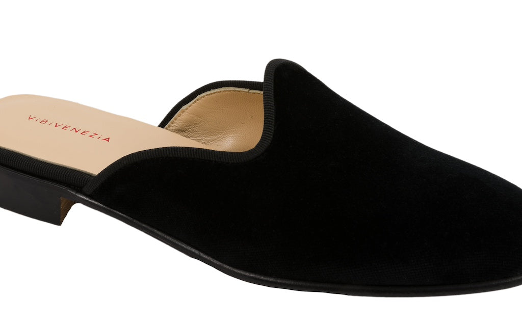 Loafers Mule Nero - interni pelle
