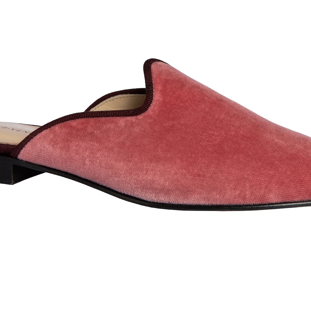 Loafers Mule Pink - leather inside