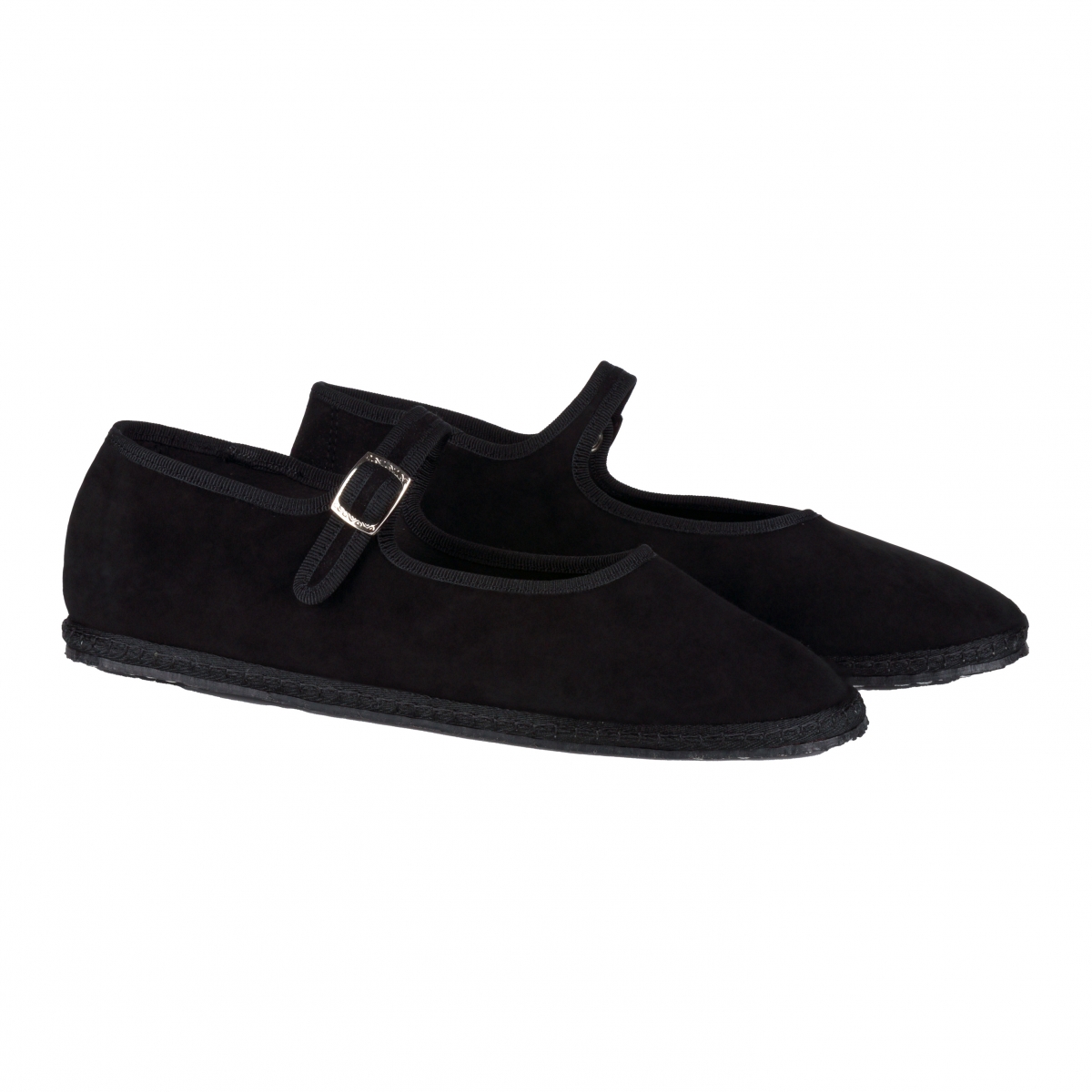 Mary Jane Suede Nero