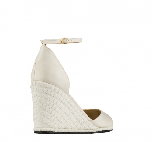 SNOW WHITE - WEDGES WITH ANKLE LACE