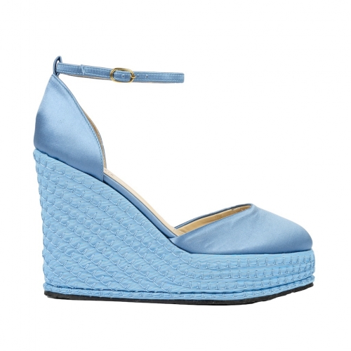 ZUCCHERO - PLATEAU WEDGES WITH ANKLE LACE