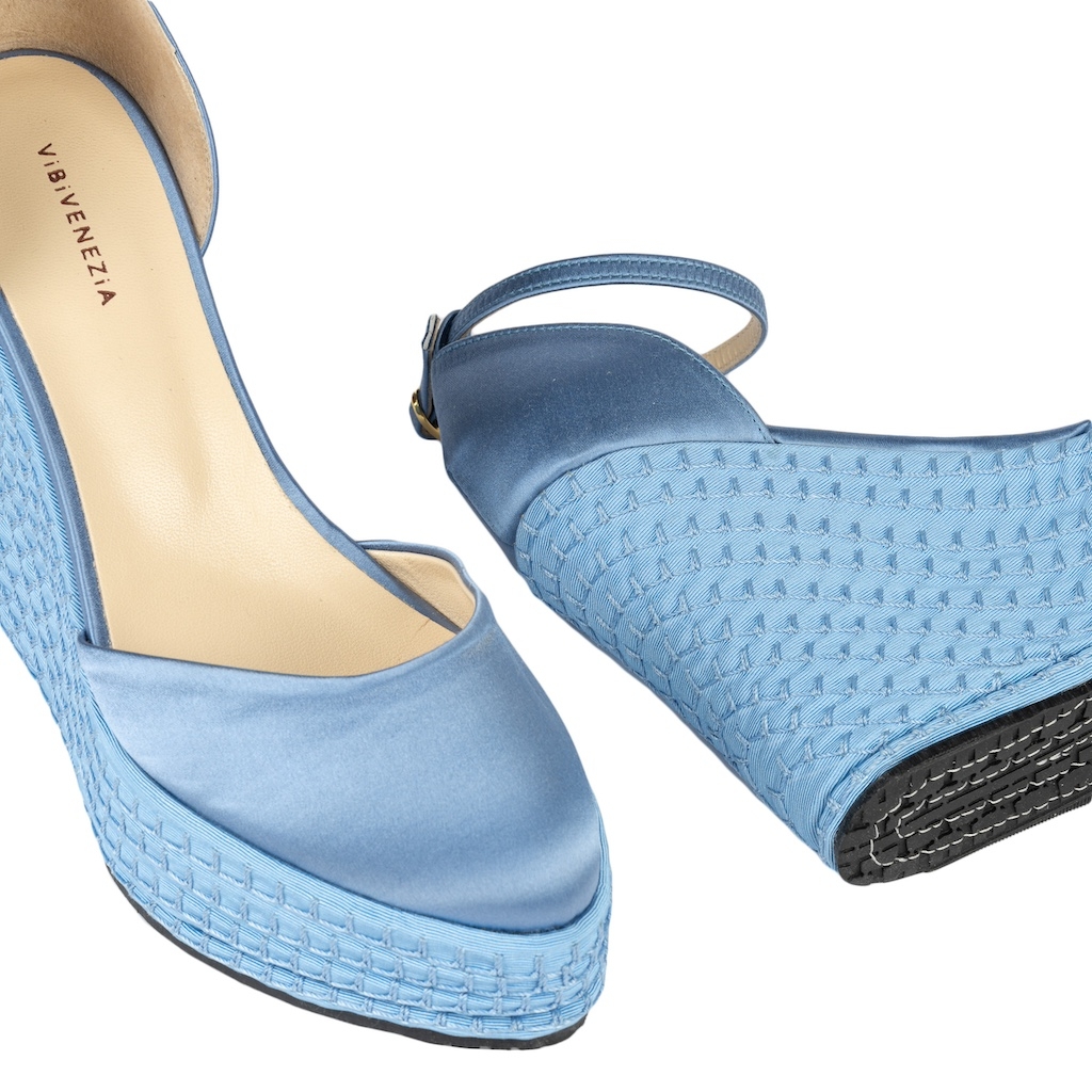 ZUCCHERO - PLATEAU WEDGES WITH ANKLE LACE