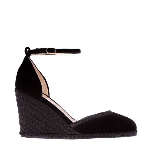 NERO - WEDGES WITH ANKLE LACE