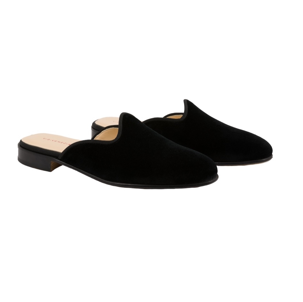 VIVLOS LEATHER MULES （BLACK） -ALM. official web store | オリジナルシューズの公式オンラインストア