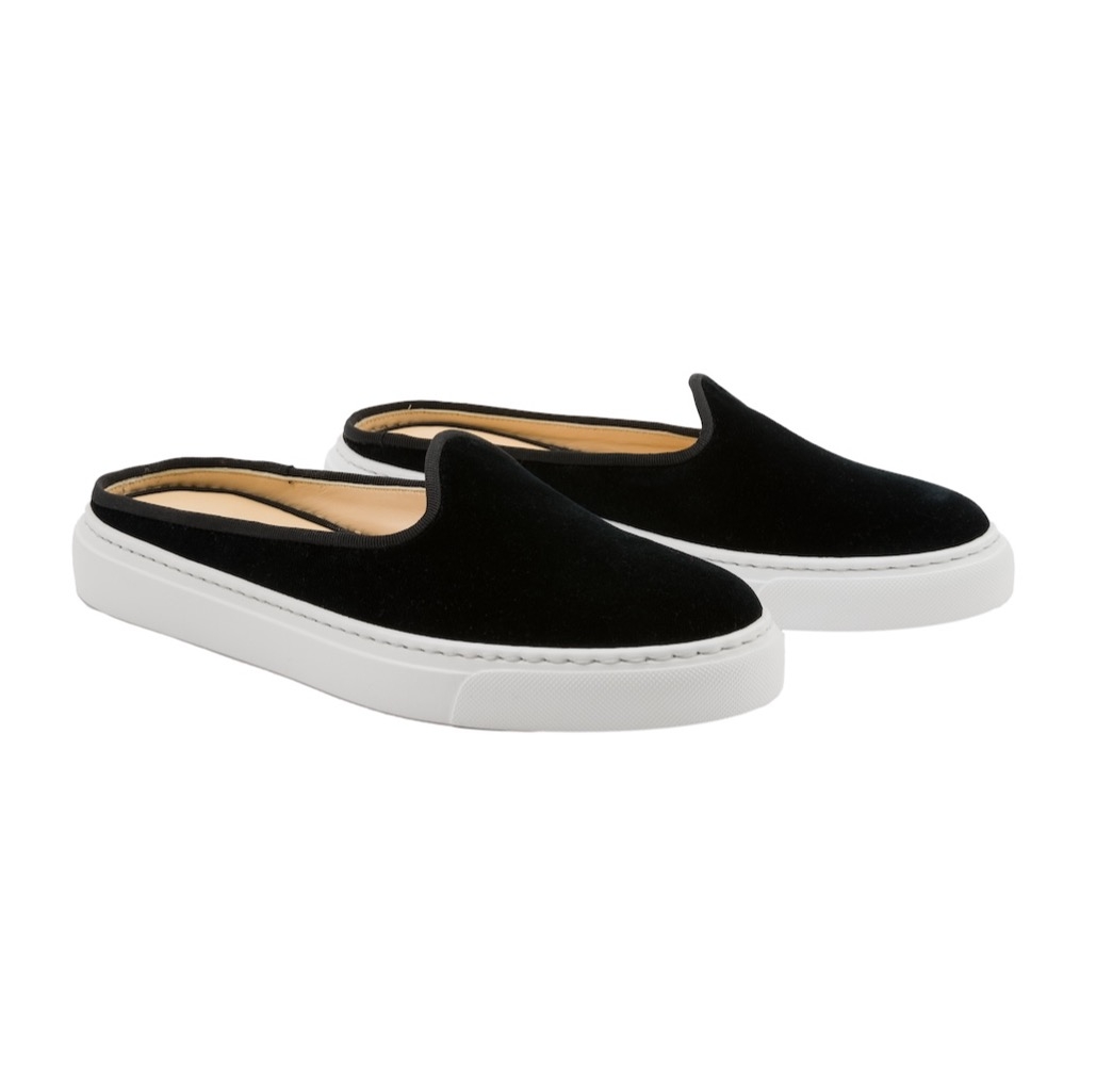 Gym Mule Nero - leather inside