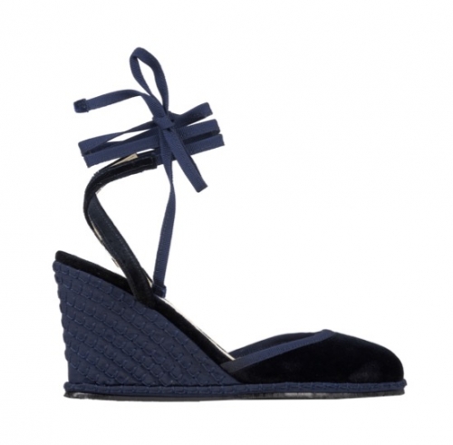 BLU - LACES WEDGES