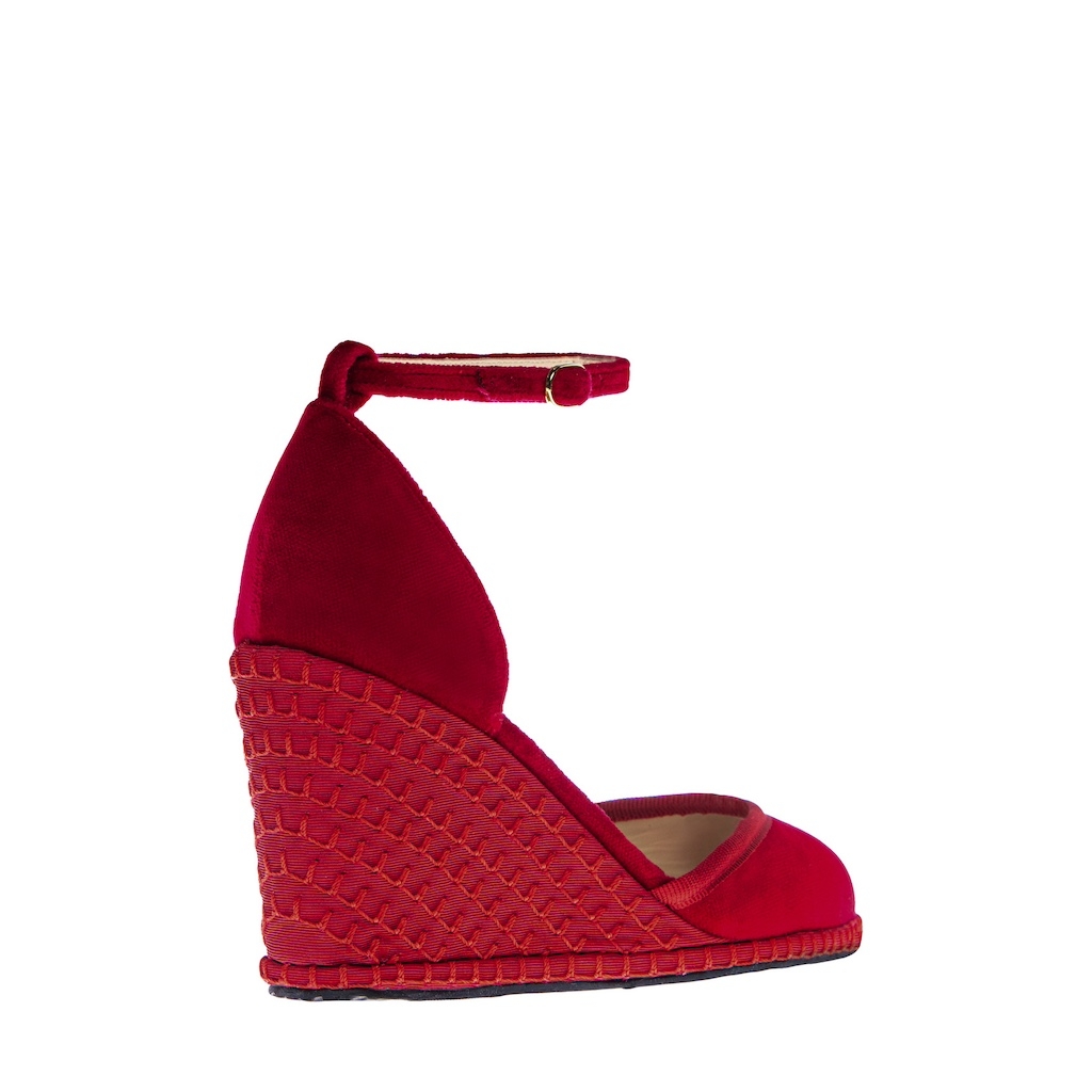 CHERRY - WEDGES WITH ANKLE LACE
