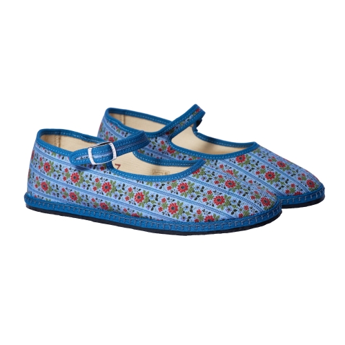 Mary Jane Floral Block Stripe