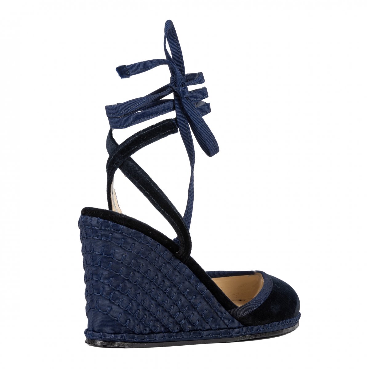 BLU - LACES WEDGES