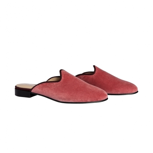 Loafers Mule Pink - leather inside