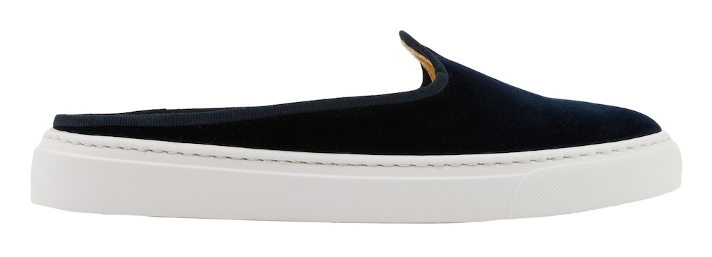Gym Mule Blue - leather inside