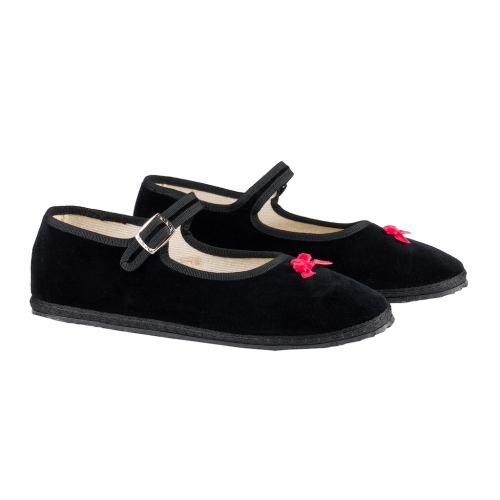 Mary Jane Mini Bow Nero